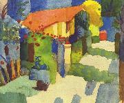 August Macke Haus im Garten oil painting artist